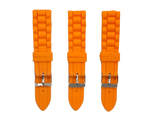 Premium Quality Soft Silicone Rubber Textured Sport Watch Band 18mm - 22mm - Universal Jewelers & Watch Tools Inc.