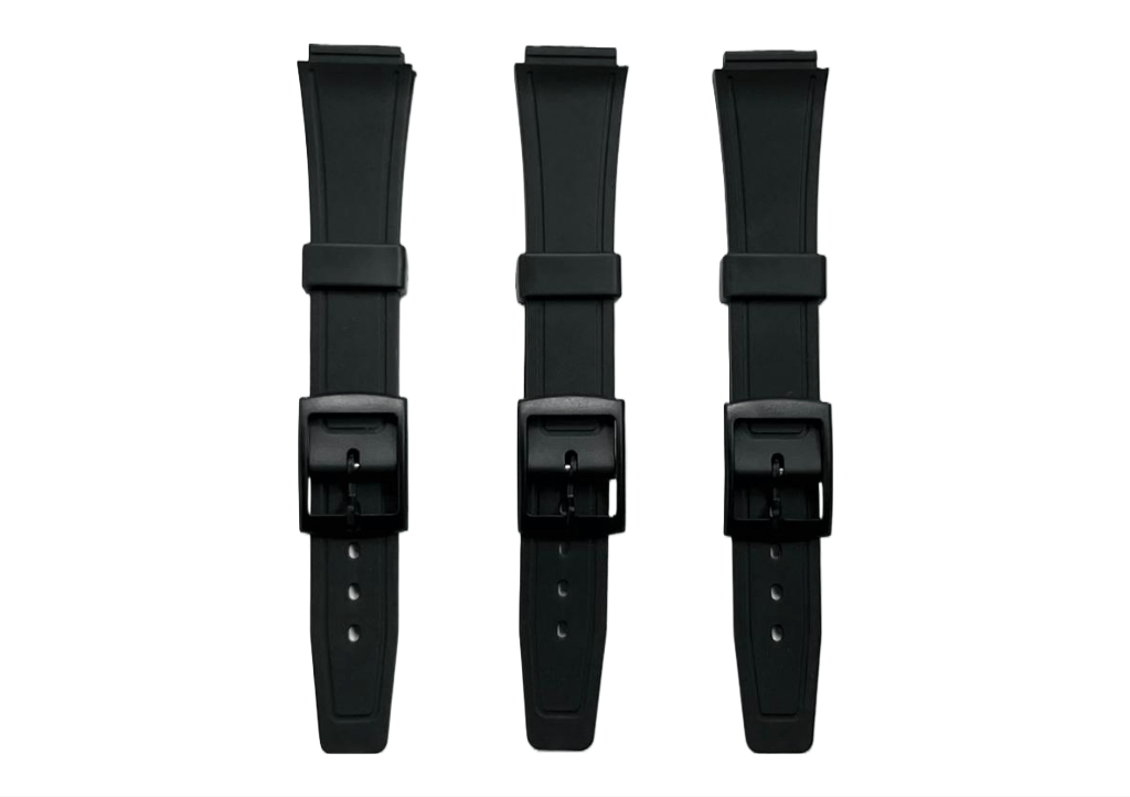 Water Resistant PVC Sliding Watch Band Strap 16mm Fits Casio and Others - Universal Jewelers & Watch Tools Inc.