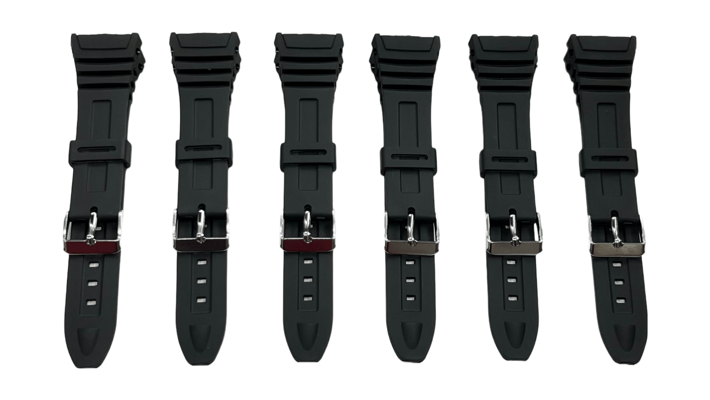 Genuine Casio Watch Band Rubber Resin Strap fits to W - 96H - 1A W - 96H - 1B W - 96H - 2A W - 96H - 3A W - 96H - 4A2 W - 96H - 9A W - 96H - 4A - Universal Jewelers & Watch Tools Inc.