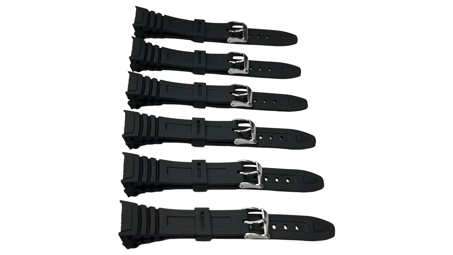 Genuine Casio Watch Band Rubber Resin Strap fits to W - 96H - 1A W - 96H - 1B W - 96H - 2A W - 96H - 3A W - 96H - 4A2 W - 96H - 9A W - 96H - 4A - Universal Jewelers & Watch Tools Inc.