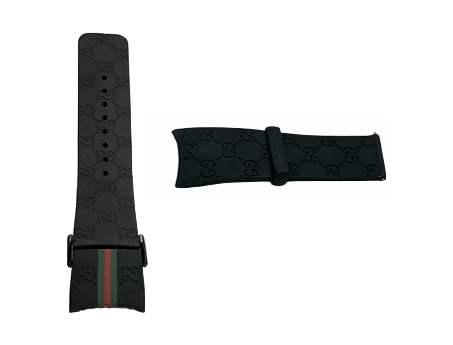 Replacement I-Gucci Rubber Multicolor Watch Band 26MM Special Edition YA114207 and others