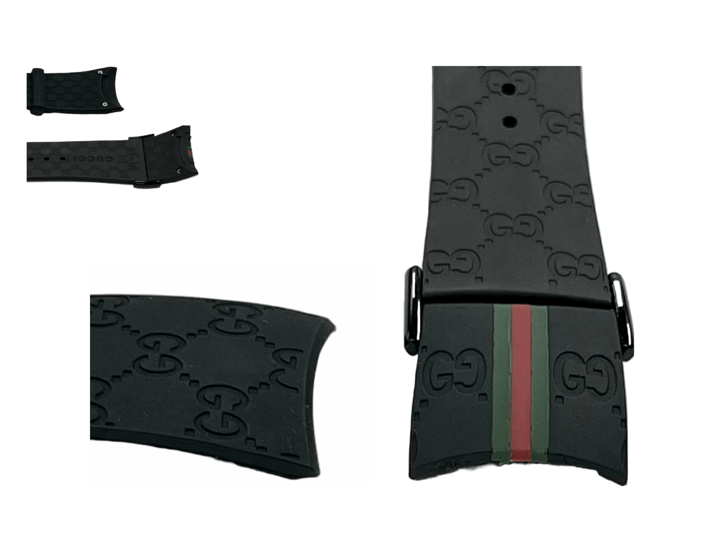 Replacement I - Gucci Rubber Multicolor Watch Band 26MM Special Edition YA114207 and others - Universal Jewelers & Watch Tools Inc.