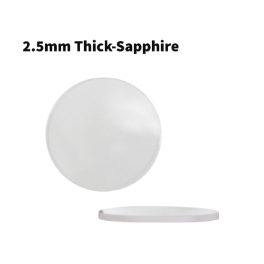 Round Flat Sapphire Watch Crystal 2.5mm Thick (Diameter 26.5mm to 40mm) - Universal Jewelers & Watch Tools Inc.