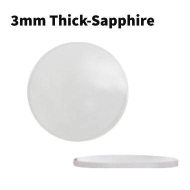 Round Flat Sapphire Watch Crystal 3.0mm Thick (Diameter 26.5mm to 42.0mm) - Universal Jewelers & Watch Tools Inc.