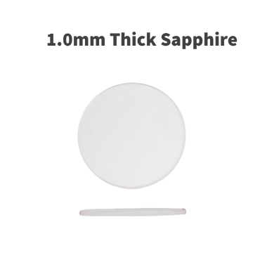 Round Flat Sapphire Watch Crystal 1.0mm Thick (Diameter 10.5mm to 45.0mm) - Universal Jewelers & Watch Tools Inc.