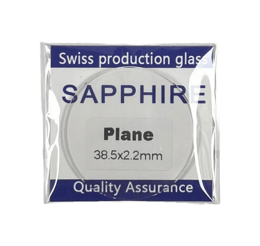 Round Flat Sapphire Watch Crystal 2.2mm Thick (Diameter 22.5mm to 38.5mm) - Universal Jewelers & Watch Tools Inc.