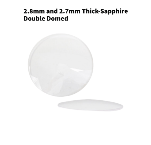 Double Domed And Round Sapphire Watch Crystal 2.7mm and 2.8mm Thick - Universal Jewelers & Watch Tools Inc.