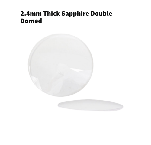 Double Domed And Round Sapphire Watch Crystal 2.4mm Thick - Universal Jewelers & Watch Tools Inc.