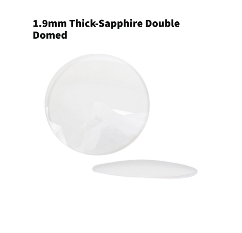 Double Domed And Round Sapphire Watch Crystal 1.9mm Thick - Universal Jewelers & Watch Tools Inc.