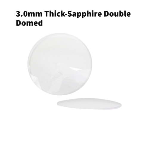 Double Domed And Round Sapphire Watch Crystal 3.0mm Thick - Universal Jewelers & Watch Tools Inc.
