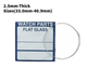 Watch Crystal Flat Round Mineral Glass Crystal 2.5mm Thick (33.0mm - 40.9mm) - Universal Jewelers & Watch Tools Inc.