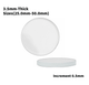 Watch Crystal Flat Round Mineral Glass Crystal 3.5mm Thick (25.0mm - 50.0mm) - Universal Jewelers & Watch Tools Inc.