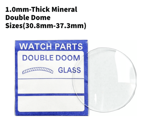 Watch Crystal Double Domed Round Mineral Glass Crystal 1.0mm Thick (30.8mm - 37.3mm) - Universal Jewelers & Watch Tools Inc.