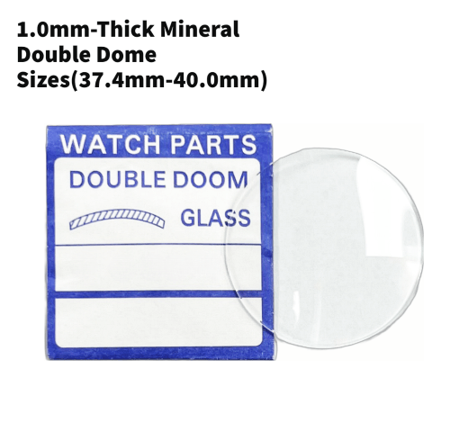 Watch Crystal Double Domed Round Mineral Glass Crystal 1.0mm Thick (37.4mm - 40.0mm) - Universal Jewelers & Watch Tools Inc.