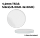 Watch Crystal Flat Round Mineral Glass Crystal 4.0mm Thick (25.0mm - 42.0mm) - Universal Jewelers & Watch Tools Inc.