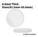 Watch Crystal Flat Round Mineral Glass Crystal 4.0mm Thick (42.5mm - 50.0mm) - Universal Jewelers & Watch Tools Inc.