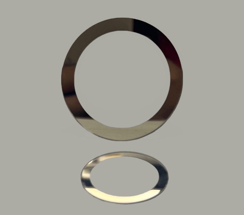 Watch Crystal with Yellow Golden Border Diameter 30.0 MM to 42.5 MM Thickness 1.5 MM best fit Movado Bold Watch Series - Universal Jewelers & Watch Tools Inc.