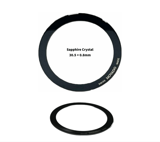 Swiss Made Sapphire Flat Crystal Size 30.5 MM Thickness 0.8mm for Movado Watch Model 84.c6.882.2a - Universal Jewelers & Watch Tools Inc.
