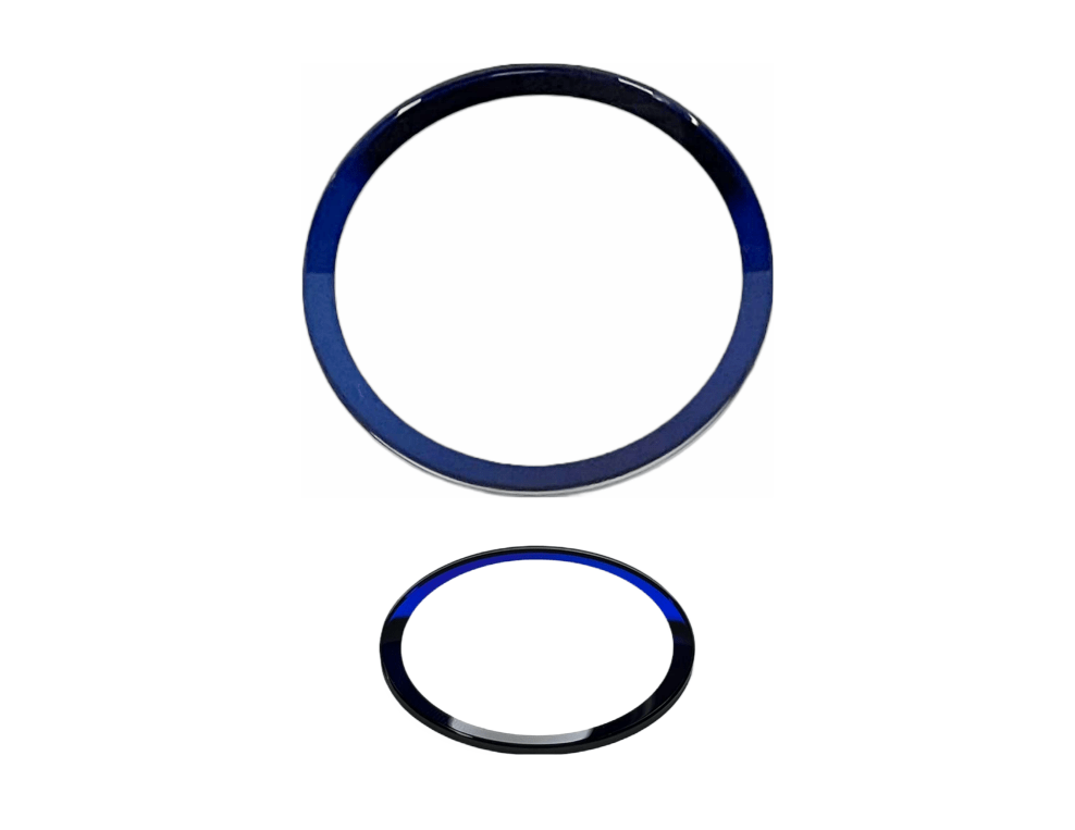 Magnified Glass Single Dome Watch Crystal with Blue Border Diameter 42.0 MM Thickness 1.5 MM Best Fit for Bulova Watch Series - Universal Jewelers & Watch Tools Inc.