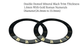 Watch Crystal Double Domed Round Mineral Glass Crystal Black Trim With Gold Roman Numerals Thick 1.0mm Diameter(26.0mm to 33.0mm) - Universal Jewelers & Watch Tools Inc.