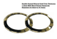 Watch Crystal Double Domed Round Mineral Glass Crystal Gold Trim With Black Roman Numerals Thick 1.0mm Diameter(18.0mm to 25.5mm) - Universal Jewelers & Watch Tools Inc.