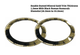 Watch Crystal Double Domed Round Mineral Glass Crystal Gold Trim With Black Roman Numerals Thick 1.0mm Diameter(26.0mm to 33.0mm) - Universal Jewelers & Watch Tools Inc.