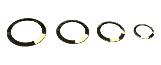 Watch Crystal Double Domed Round Mineral Glass Crystal Gold Trim Thick 1.0mm Diameter(17.0mm to 25.5mm) - Universal Jewelers & Watch Tools Inc.