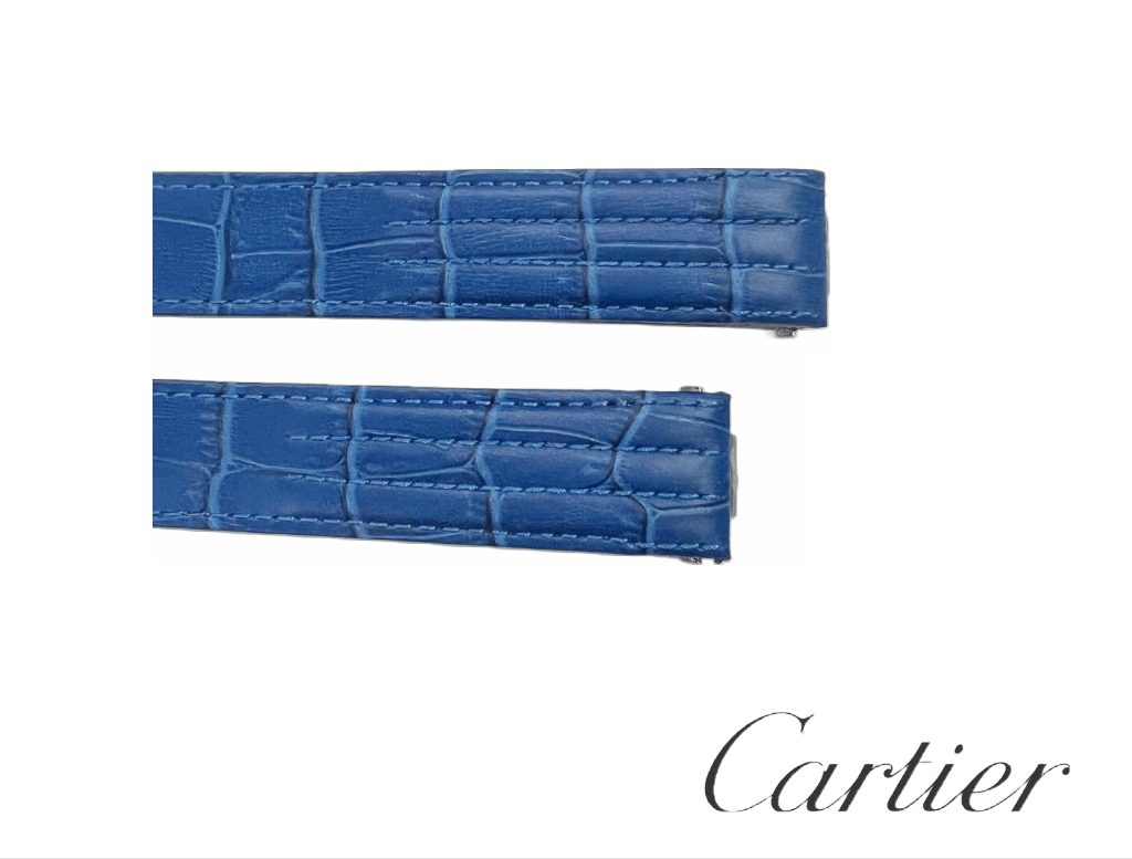 Multi - colors Replacement Cartier Roadster 19MM & 21MM Leather Band Alligator/Crocodile Grain - Universal Jewelers & Watch Tools Inc.
