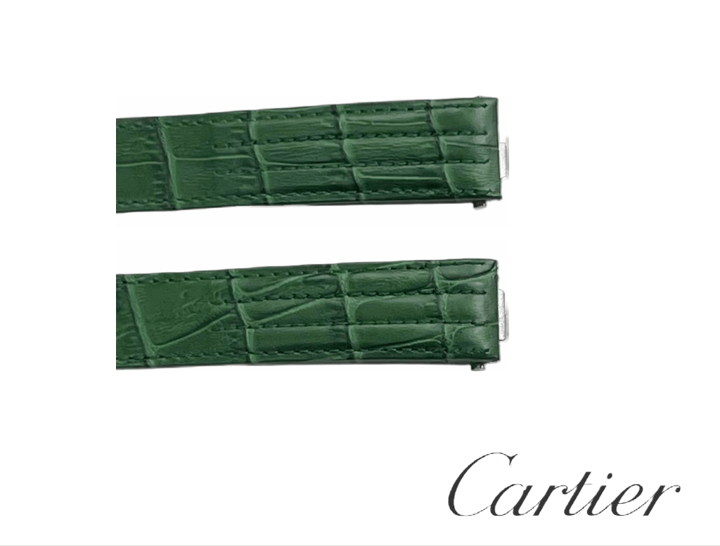 Multi - colors Replacement Cartier Roadster 19MM & 21MM Leather Band Alligator/Crocodile Grain - Universal Jewelers & Watch Tools Inc.