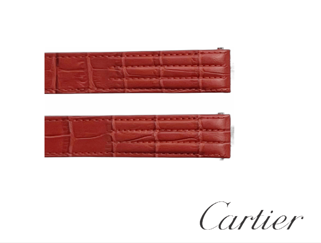 Multi - colors Replacement Cartier Roadster 19MM & 21MM Leather Band Alligator/Crocodile Grain - Universal Jewelers & Watch Tools Inc.