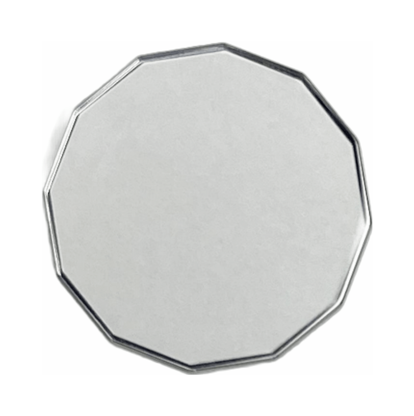 Sapphire Crystals to Fit AUDEMARS PIGUET Flat Hexagon Silver Trim 12 Sides Shape (30.0×1.20)mm→(Diameter× Thick) - Universal Jewelers & Watch Tools Inc.