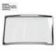 Generic Sapphire to Fit PATEK PHILIPPE Double Domed Silver Trim Rectangular Shape (20.5×15.5×1.70)mm→(Width×Height×Dome Thick) - Universal Jewelers & Watch Tools Inc.
