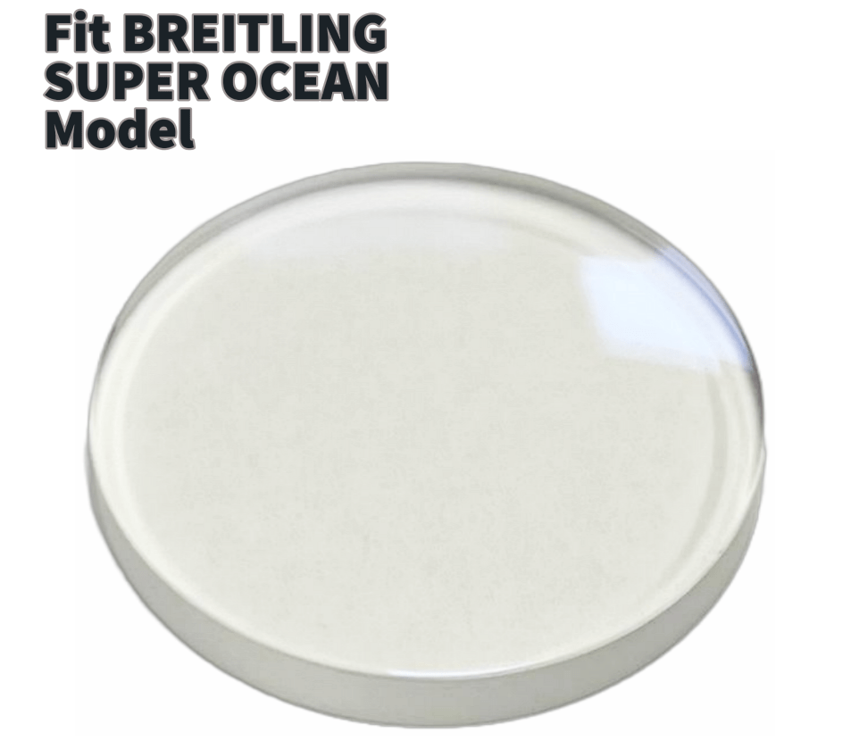 Generic Sapphire to Fit BREITLING SUPER OCEAN Domed Anti Reflective Round Shape (30.0×3.7)mm→(Diameter×Edge Thick) - Universal Jewelers & Watch Tools Inc.