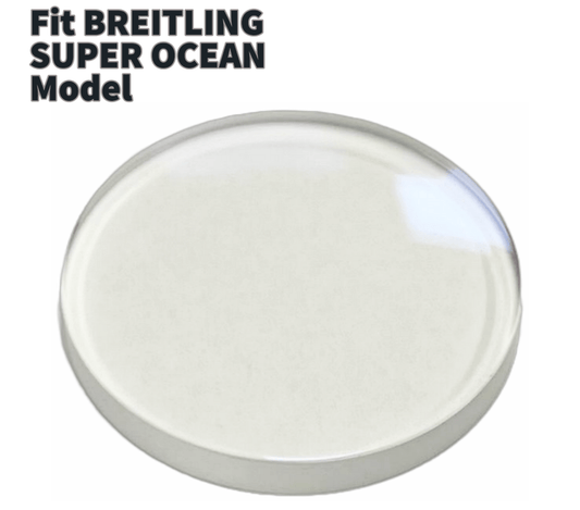 Generic Sapphire to Fit BREITLING SUPER OCEAN Domed Anti Reflective Round Shape (30.0×3.7)mm→(Diameter×Edge Thick) - Universal Jewelers & Watch Tools Inc.