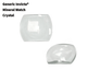 Mineral Crystals to Fit Invicta Rectangular 2 Sides Round Shape Magnified w/Flat Back sides (29.7×22.2×6.8)mm→(Width×Height×Thick) - Universal Jewelers & Watch Tools Inc.