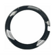 Sapphire Crystals to Fit Rado Double Domed Round Shape with Black Trim and Silver Lines (32.5×3.06×1.0)mm→(Diameter×Dome Height×Edge Thick) - Universal Jewelers & Watch Tools Inc.