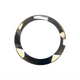 Sapphire Crystals to Fit Rado Double Domed Round Shape with Silver and Gold Trim (23.0×2.8×0.90)mm→(Diameter×Dome Height×Edge Thick) - Universal Jewelers & Watch Tools Inc.