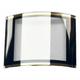Sapphire Crystals to Fit Rado Double Domed Rectangular Shape Sharp Edges Black Trim with Gold lines (38.2×30.9×3.40×1.2)mm→(Width×Height×Dome Height×Edge Thick) Fit Model 152.0787.3 - Universal Jewelers & Watch Tools Inc.