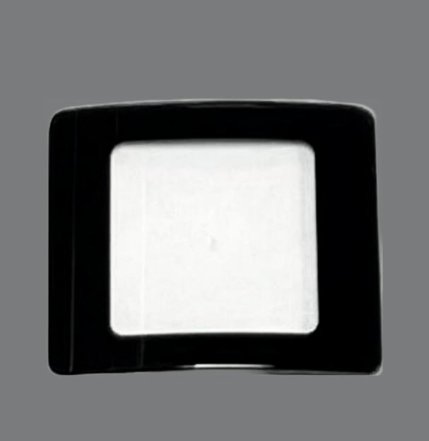Sapphire Crystals to Fit Rado Double Domed Rectangular Shape Cut Corners Black Border (28.1×24.5×2.2×1.1)mm→(Width×Height×Dome Height×Edge Thick) - Universal Jewelers & Watch Tools Inc.