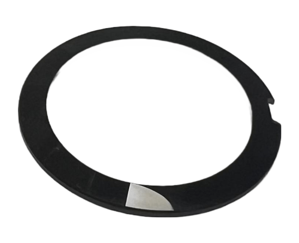 Mineral Crystals to Fit Rado Double Domed Cut out at 3:00 Round Shape with Black Trim (35.0×2.5×1.0)mm→(Diameter×Dome Height×Edge Thick) - Universal Jewelers & Watch Tools Inc.