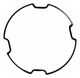 Mineral Crystals to Fit Diesel Flat w/4 cut out Round Shape with Black Trim (52.5×1.80)mm→(Diameter×Edge Thick) - Universal Jewelers & Watch Tools Inc.