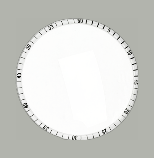 Mineral Crystals to Fit Emporio Armani Round Single Domed White Trim/w Black digital numbers (40.1×3.0×0.9)mm→(Diameter×Middle Thick×Edge Thick) - Universal Jewelers & Watch Tools Inc.