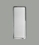 Mineral Crystals to Fit BULOVA Ladies Single Domed Silver Trim Rectangular Shape (21.0×8.5×2.1)mm→(Height×Width×Middle Thick) Fit Model 96T08 - Universal Jewelers & Watch Tools Inc.