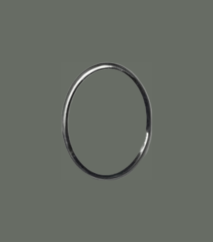 Mineral Crystals to Fit BULOVA Ladies Flat Silver Trim Oval Shape (15.7×11.4×1.1)mm→(Height×Width×Thickness) Fit Model 97V23 - Universal Jewelers & Watch Tools Inc.