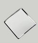 Mineral Crystals to Fit BULOVA Single Domed Silver Trim Square Shape (23.0×23.0×1.90)mm→(Height×Width×Middle Thick) Fit Model 96R000 - Universal Jewelers & Watch Tools Inc.