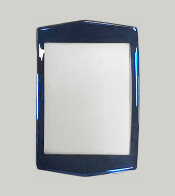 Plastic Crystals to Fit BULOVA Double Domed with Blue Trim Rectangular Shape (30.50×19.50×2.6)mm→(Height×Width×Dome Height) Fit Model 96B75 - Universal Jewelers & Watch Tools Inc.