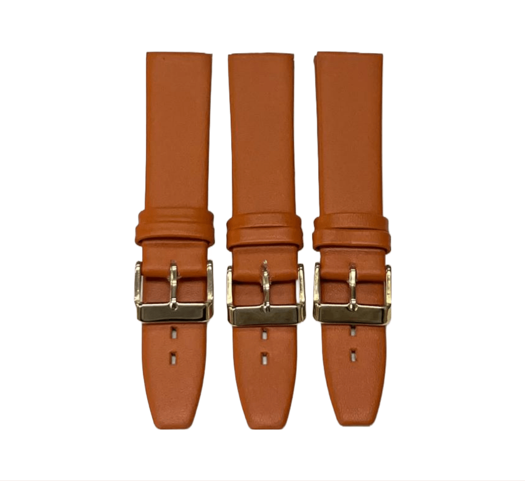 High Quality Watch Bands Flat Genuine Leather Plain 18 - 24mm - Universal Jewelers & Watch Tools Inc.