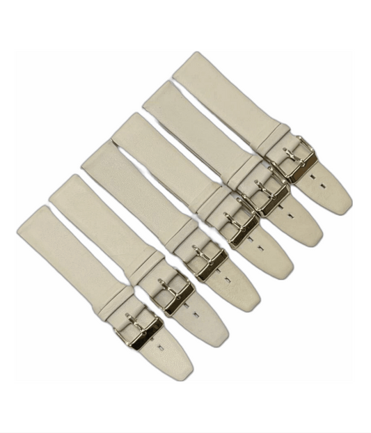 High Quality Watch Bands Flat Genuine Leather Plain 18 - 22mm - Universal Jewelers & Watch Tools Inc.