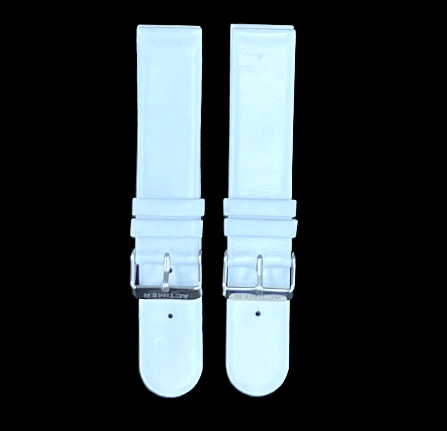 White 20MM Unstitched Genuine Leather Watch Band Strap with Plain Smooth Finish - Universal Jewelers & Watch Tools Inc.