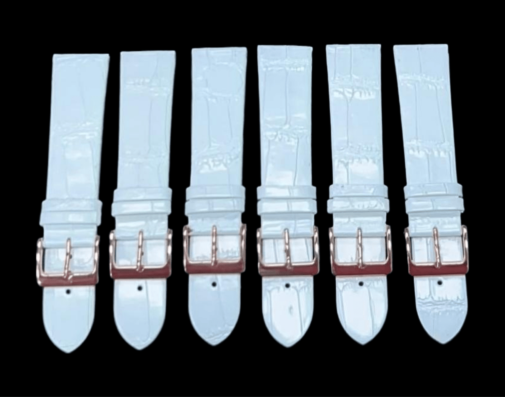 Watch Bands Unstitched Alligator Crocodile Grain Plain Genuine Leather 22MM - Universal Jewelers & Watch Tools Inc.